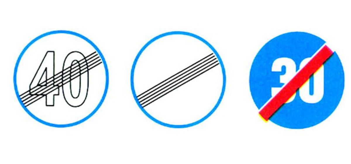 Nhóm biển báo hết cấm 